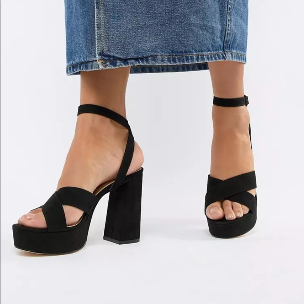 London Rebel Platform Sandals US8 | Like new